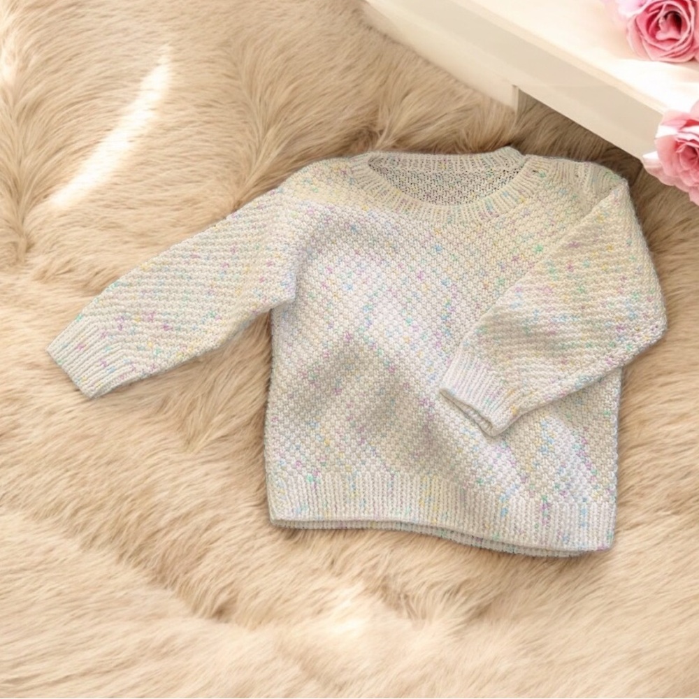 Infant 12-18 month Cream Knit Sweater Cozy Crew Neck